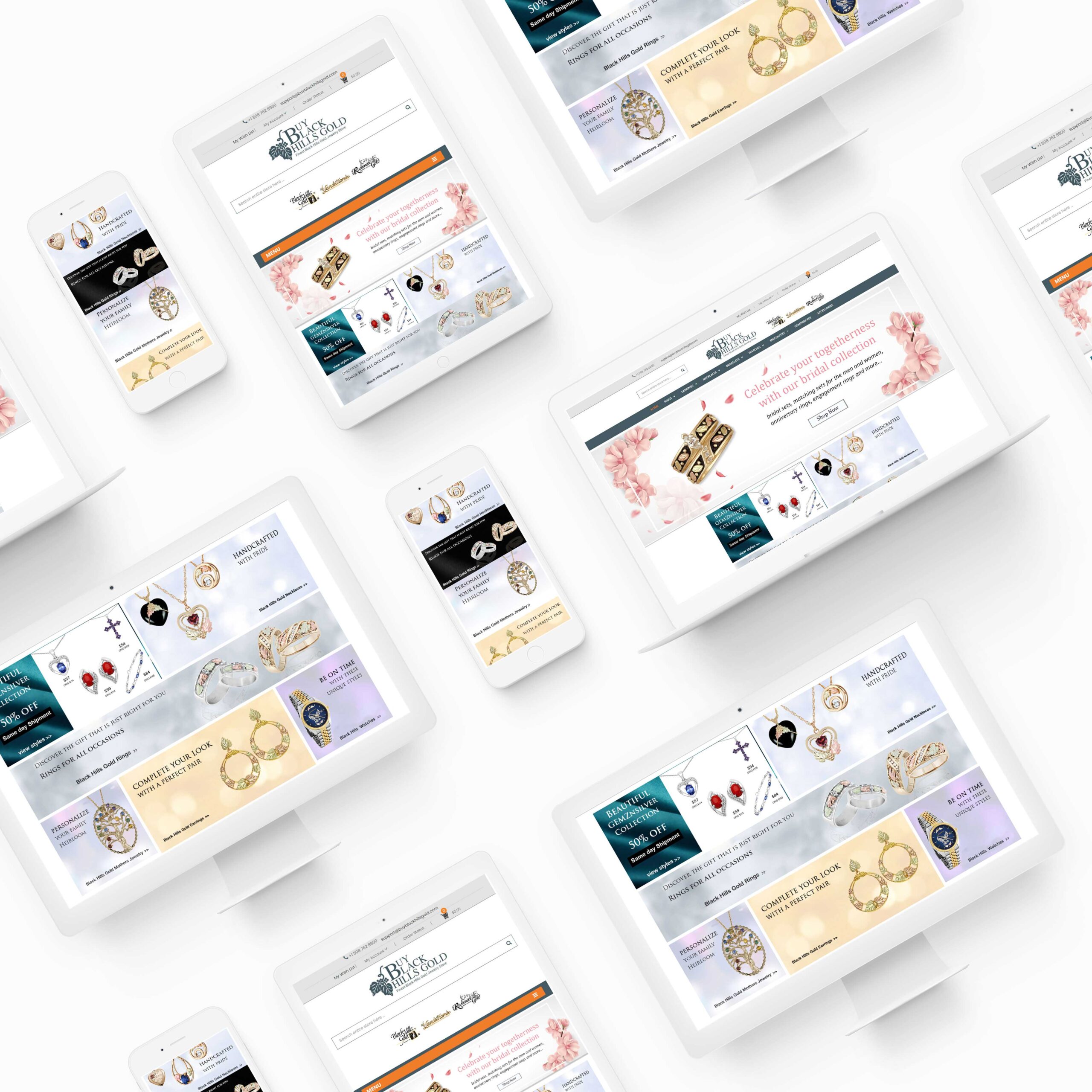 Buy Black Hills Gold - A Contemprory and Niche Designer Goldwear Brand - Magento Website Design and Development - A Complete ECommerce Experience with Features and Functionalities - Payment Checkout Gatewat Subscriptions