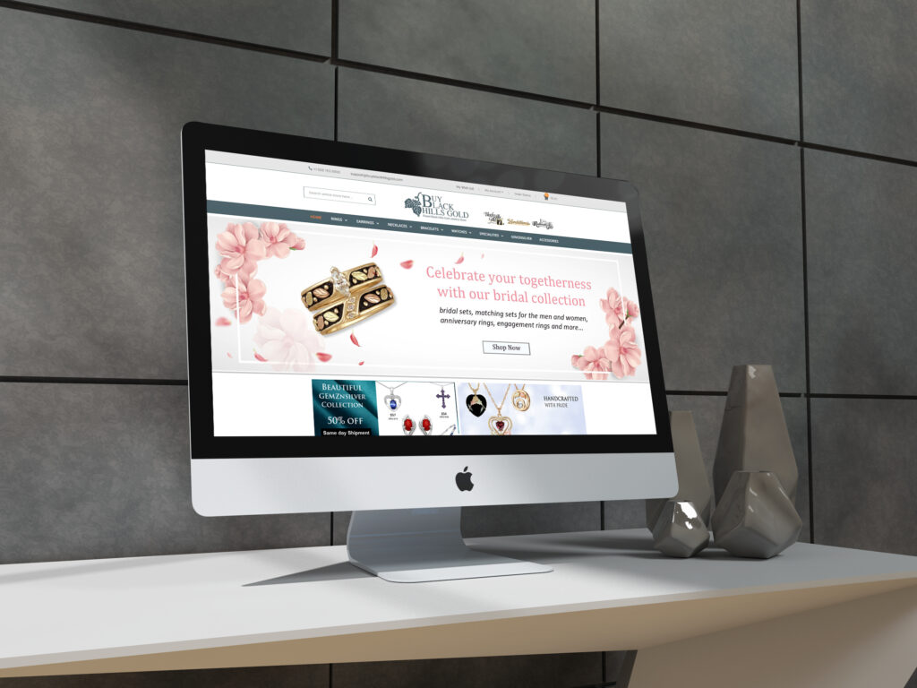 Buy Black Hills Gold - A Contemprory and Niche Designer Goldwear Brand - Magento Website Design and Development - A Complete ECommerce Experience with Features and Functionalities - Payment Checkout Gatewat Subscriptions