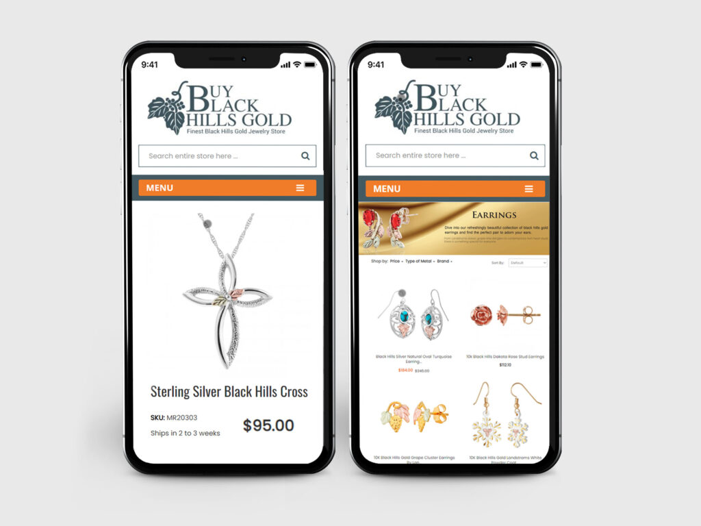 Buy Black Hills Gold - A Contemprory and Niche Designer Goldwear Brand - Magento Website Design and Development - A Complete ECommerce Experience with Features and Functionalities - Payment Checkout Gatewat Subscriptions