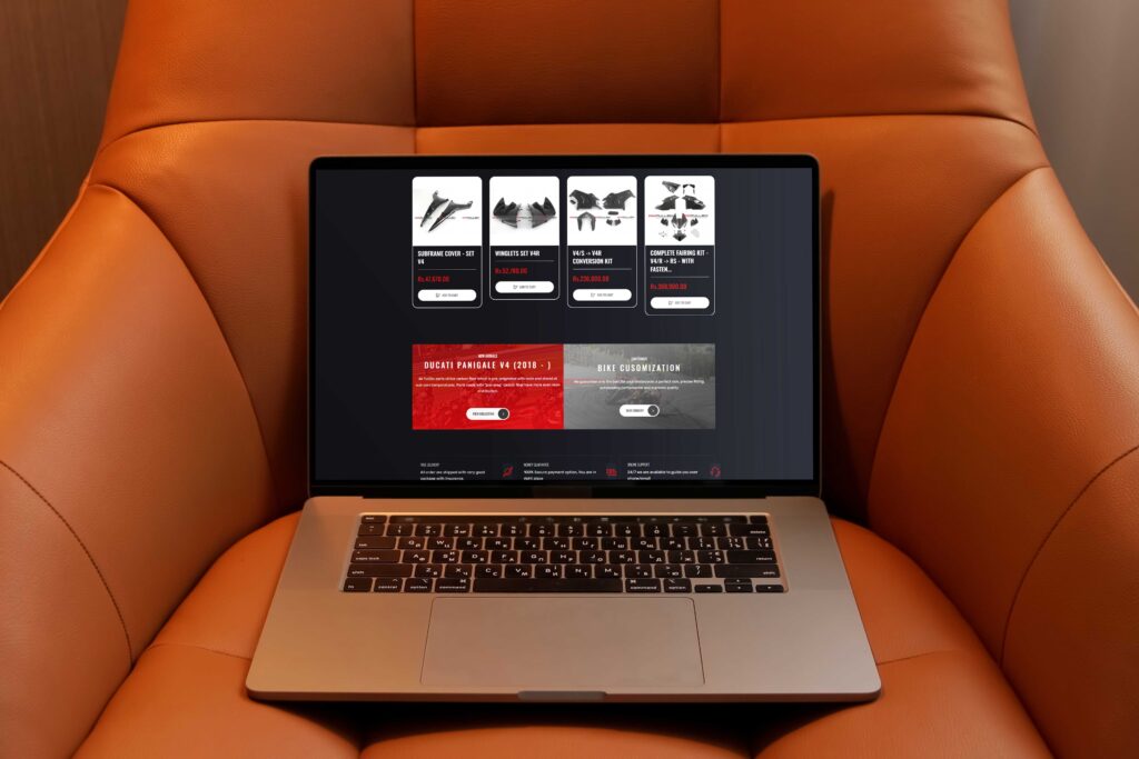 Full Six Carbon - Carbon Fibre Motor Cycle Products - Magento WordPress WooCommerce Website Design and Development - ECommerce Features and Responsive Website Design